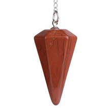 100-Unique Silver Plated Natural Healing Crystal Quartz Hexagon Pyramid Reiki Pendulum Pendant Chakra Amulet Jewelry