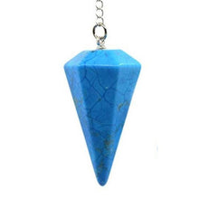 100-Unique Silver Plated Natural Healing Crystal Quartz Hexagon Pyramid Reiki Pendulum Pendant Chakra Amulet Jewelry