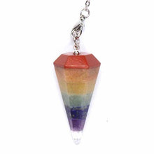 100-Unique Silver Plated Natural Healing Crystal Quartz Hexagon Pyramid Reiki Pendulum Pendant Chakra Amulet Jewelry
