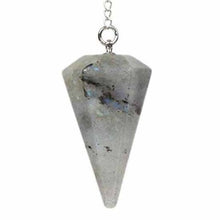 100-Unique Silver Plated Natural Healing Crystal Quartz Hexagon Pyramid Reiki Pendulum Pendant Chakra Amulet Jewelry
