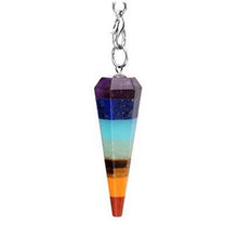 100-Unique Silver Plated Natural Healing Crystal Quartz Hexagon Pyramid Reiki Pendulum Pendant Chakra Amulet Jewelry