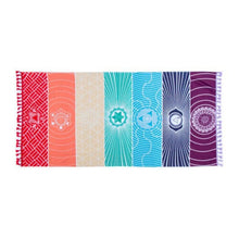 2020 New Hot Fashion 1Pcs Tassels Single Rainbow Chakra Tapestry Towel Mandala Boho Stripes Travel Yoga Colorful Mat Tapestry