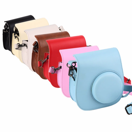 Leather Camera Strap Bag Case Cover Pouch Protector For Polaroid Photo Camera For Fuji Fujifilm Instax Mini 8