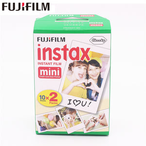 New 20pcs/box fujifilm instax mini 8 film 20 sheets for camera Instant mini 7s 25 50s 90 Photo Paper White Edge 3 inch wide film